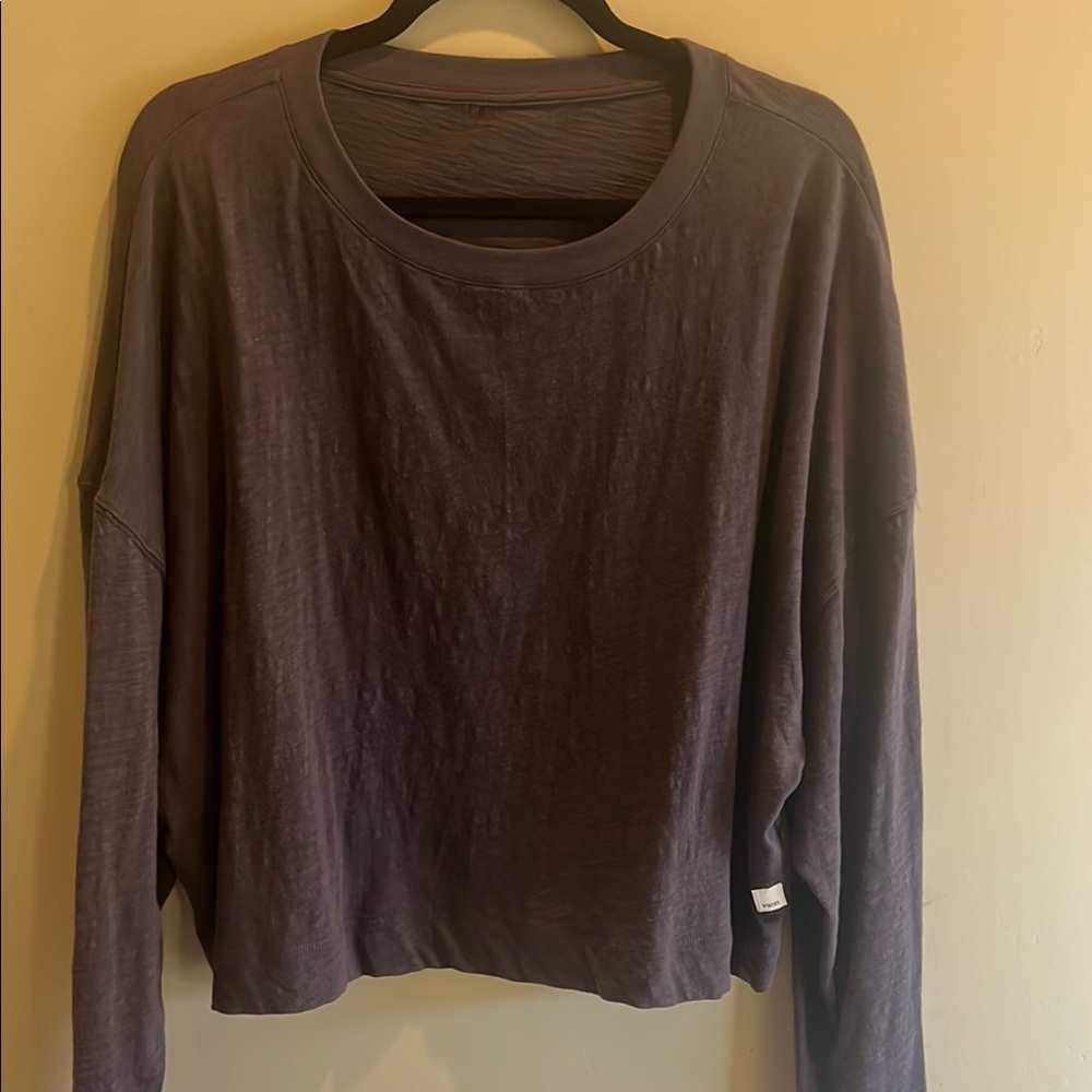 Vuori Gray Dolman Sleeve Sweatshirt Relaxed Fit